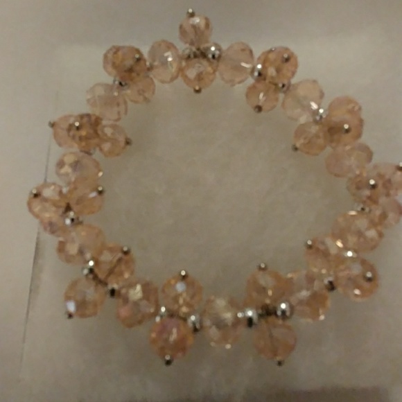 Rose Metallic Crystal Bracelet - Picture 4 of 8
